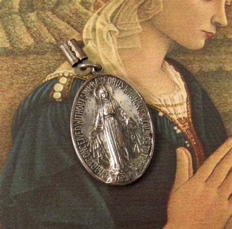 metal box with mary medal 1830|virgin mary medals for sale.